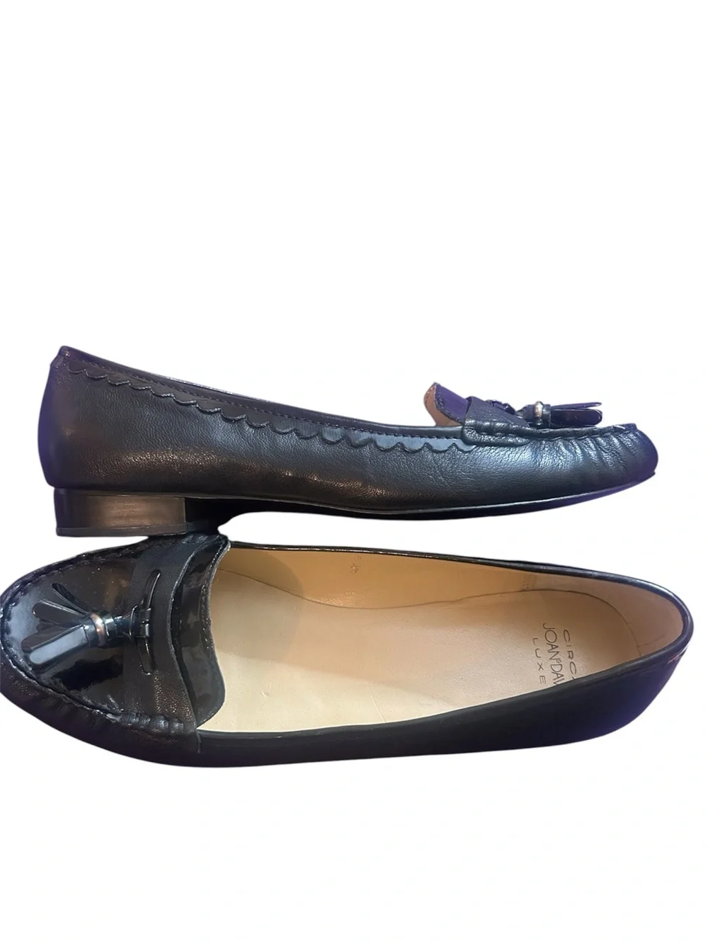 Circa Joan & David Luxe Leathet Tassel Loafer Flats